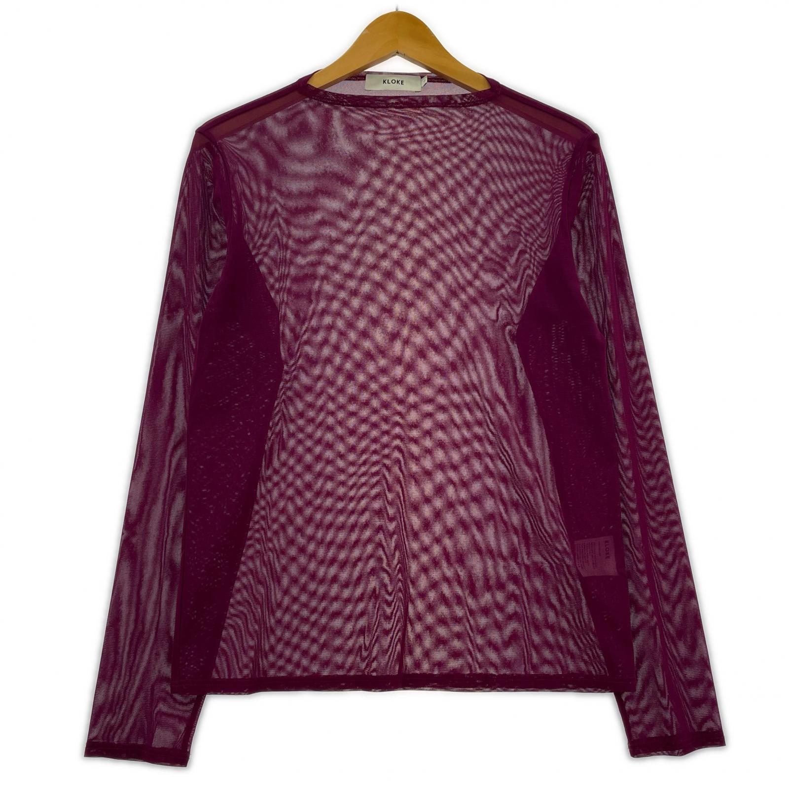 長袖Tシャツ KLOKE シアー LSTEE L レッド L