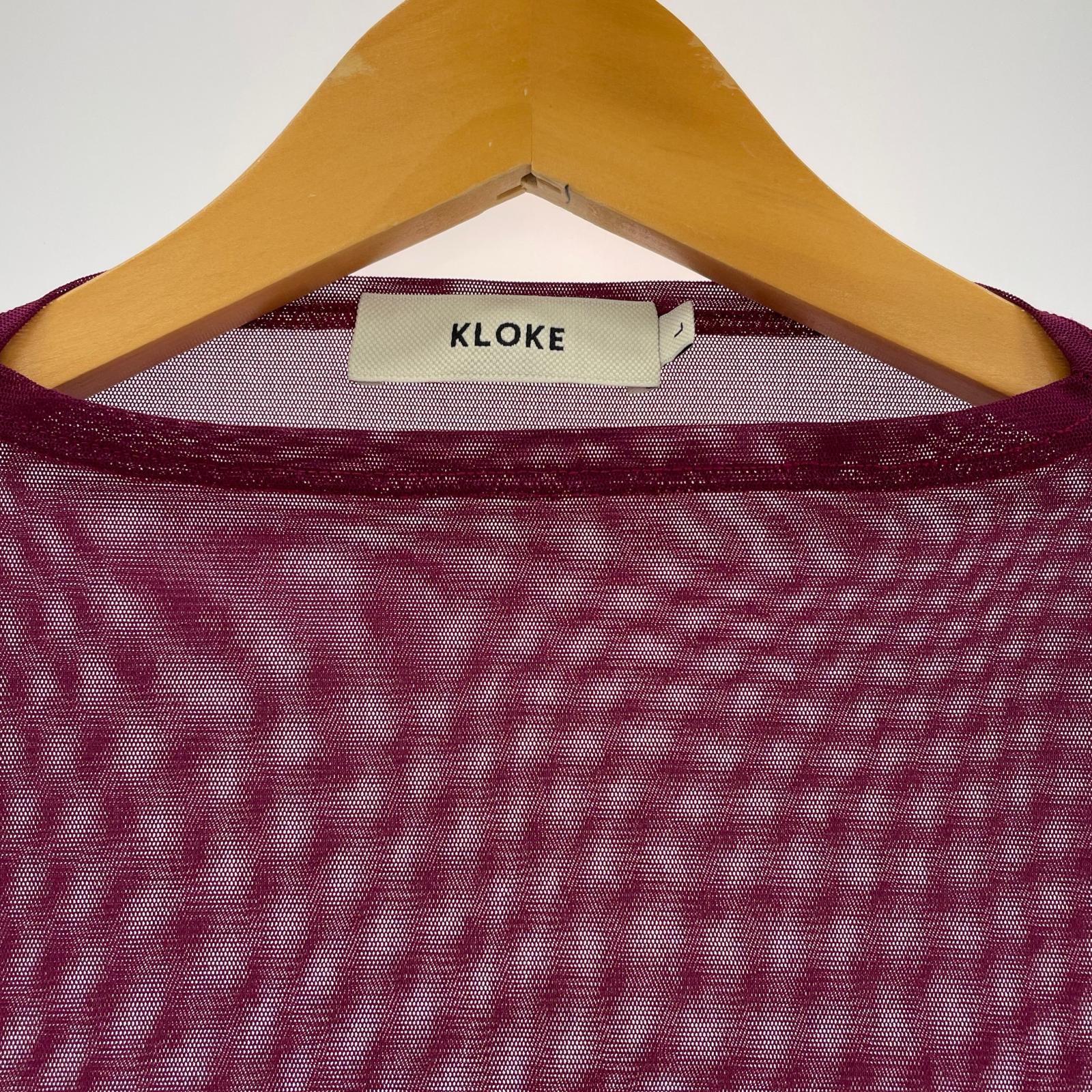 長袖Tシャツ KLOKE シアー LSTEE L レッド L