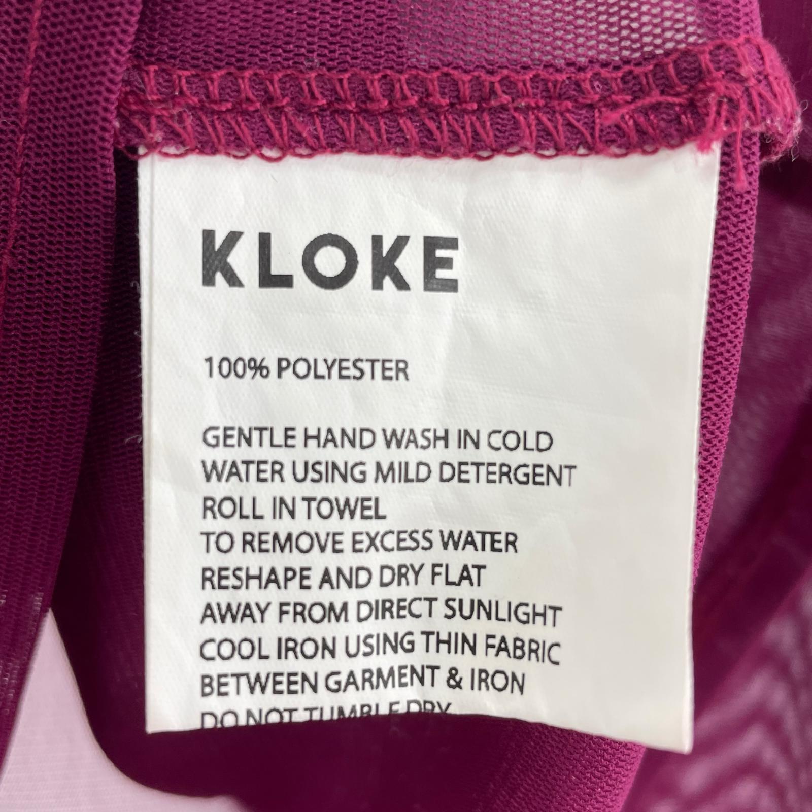 長袖Tシャツ KLOKE シアー LSTEE L レッド L