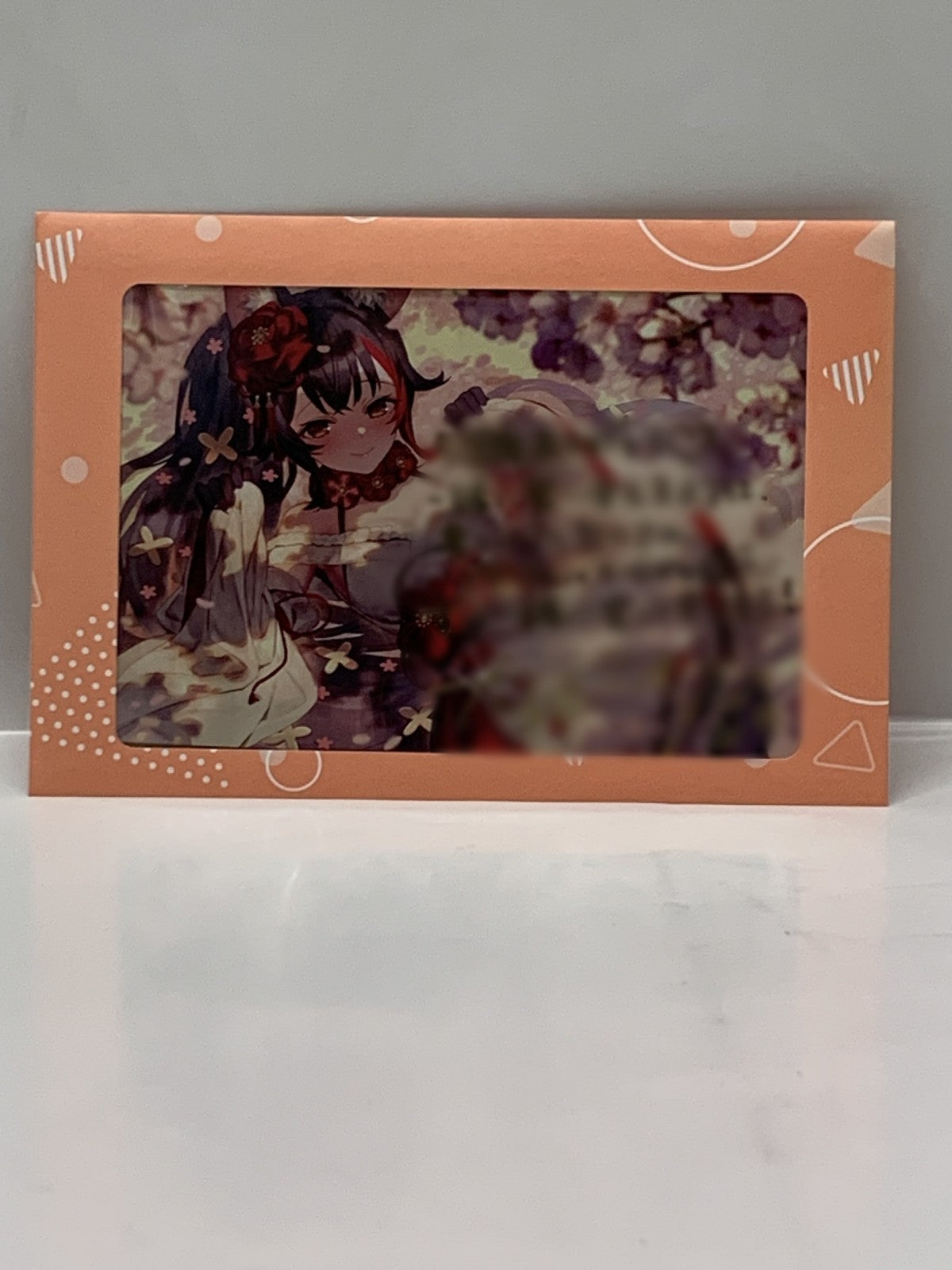 大神ミオ 活動5周年記念 直筆サイン&箔押し複製メッセージ ポストカード フィギュア/グッズ