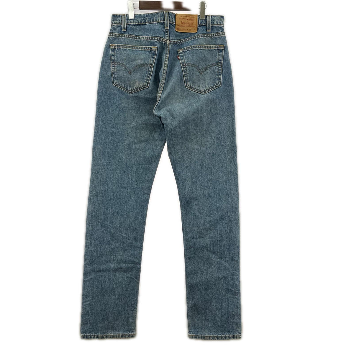 デニムパンツ 90s 505 USA製 ダメージ サックス
