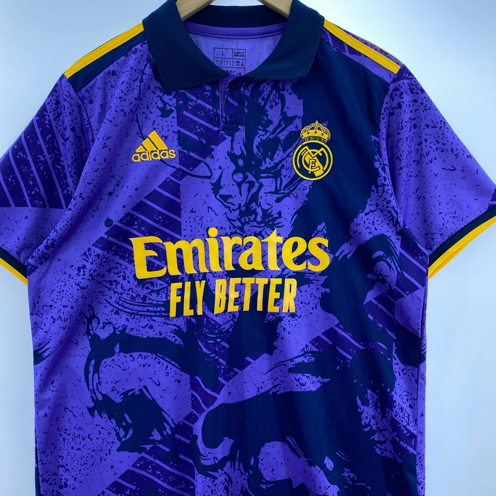 ポロシャツ adidas レアルマドリード 23/24 プレイヤーバージョン ユニフォーム 2XL パープル L