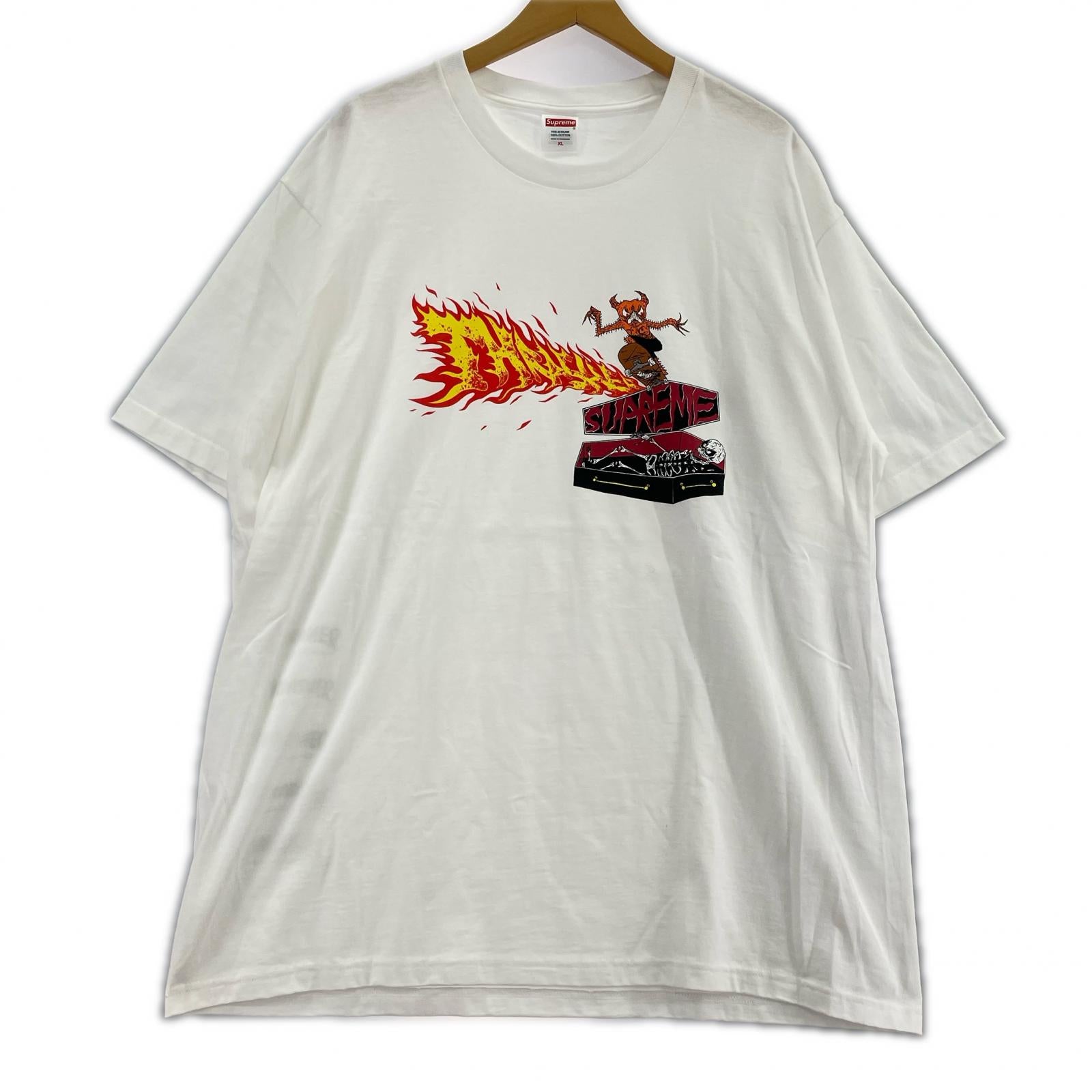 半袖Tシャツ ×Thrasher/24ss Back Tail Tee/ホワイト ホワイト
