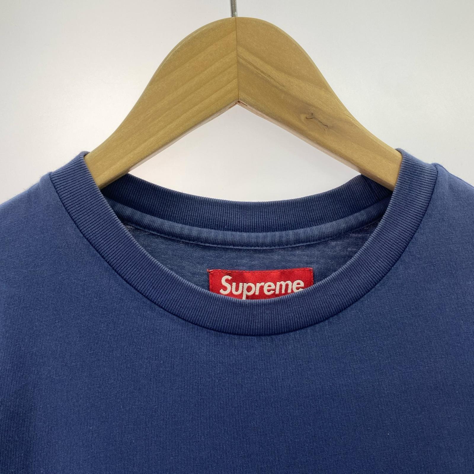 半袖Tシャツ WARM UP WASHED S/S TOP S ネイビー