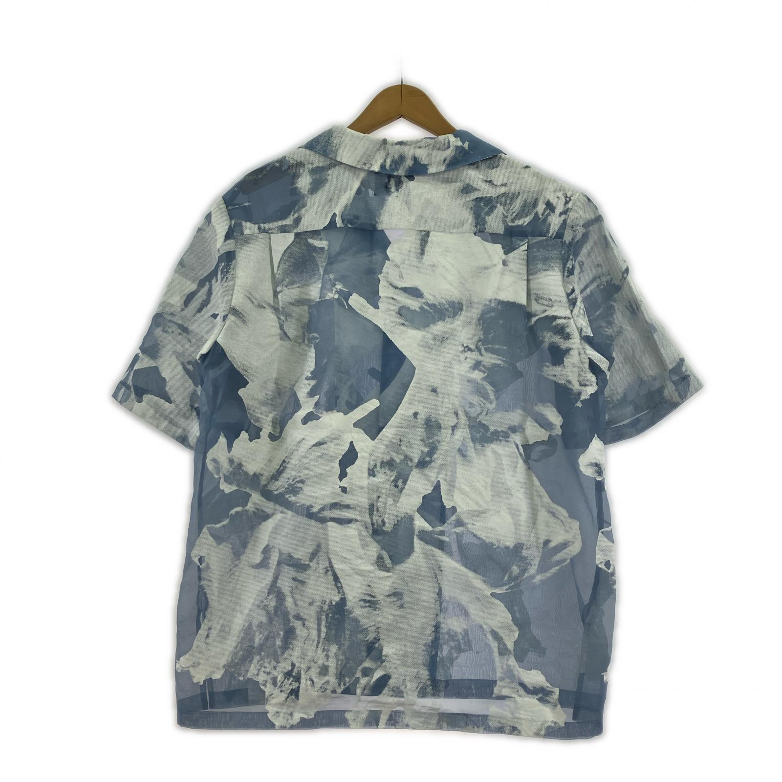 半袖シャツ TRANSPARENT FLOWER OPEN COLLAR SHIRTS 2