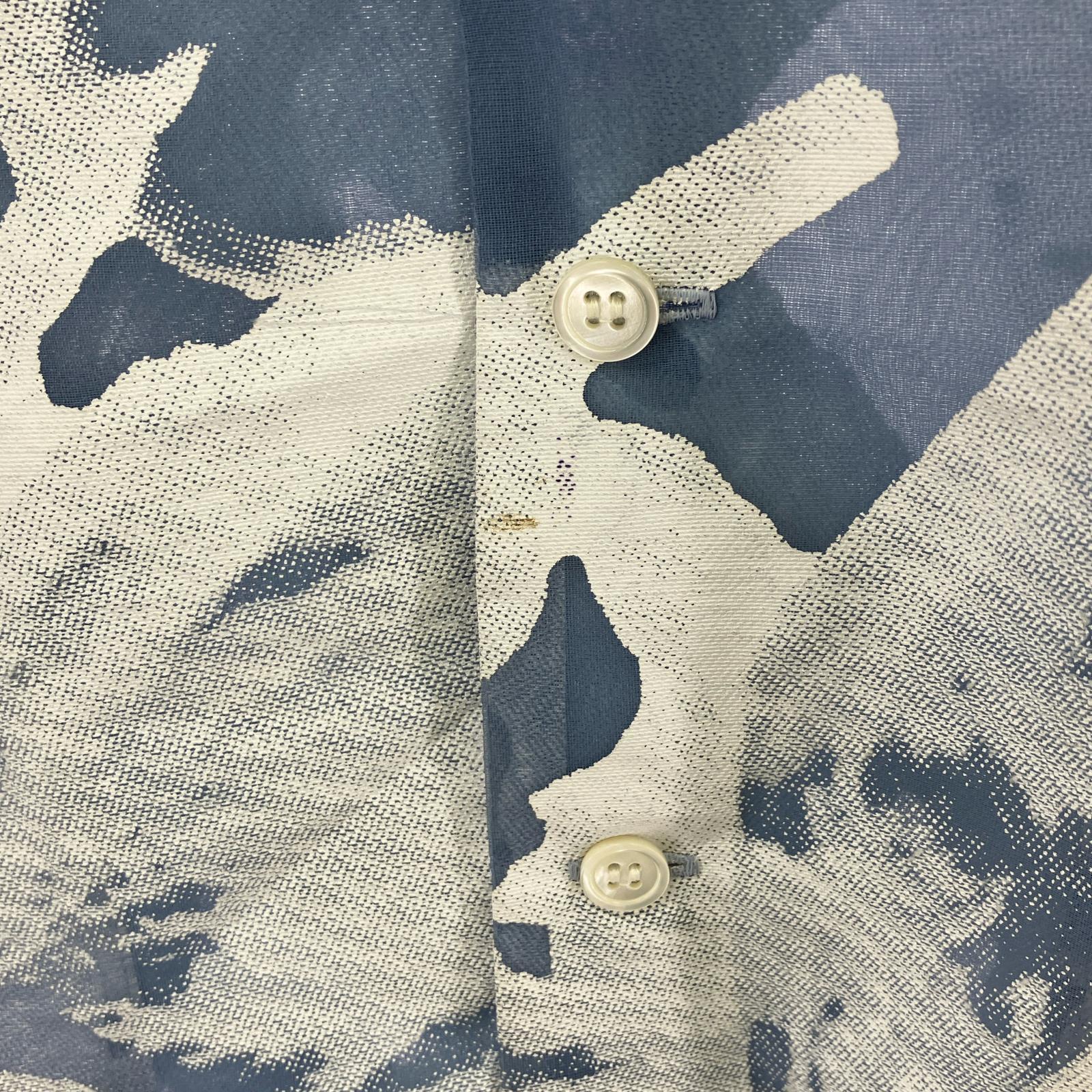 半袖シャツ TRANSPARENT FLOWER OPEN COLLAR SHIRTS 2