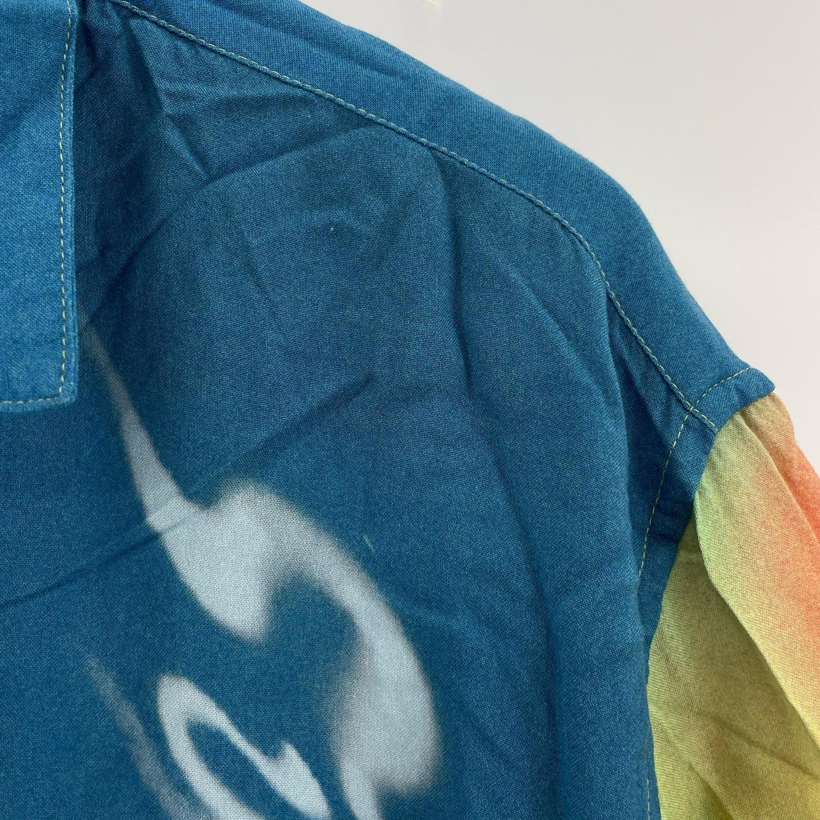 半袖シャツ 20SS Blow Back Rayon S/S Shirt 青黄 (L) L マルチカラー
