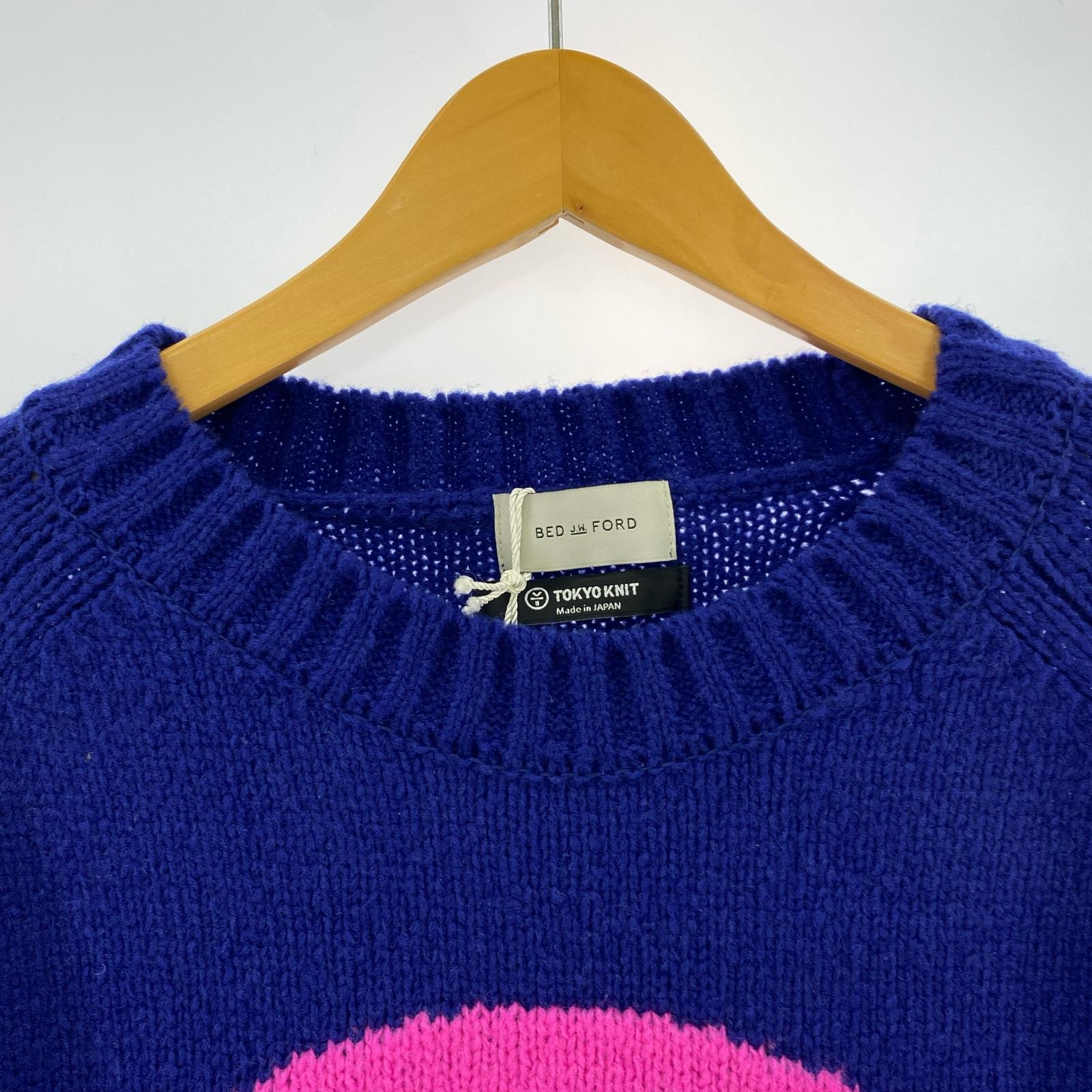 ニット Peace Symbol Knit 1 ブルー
