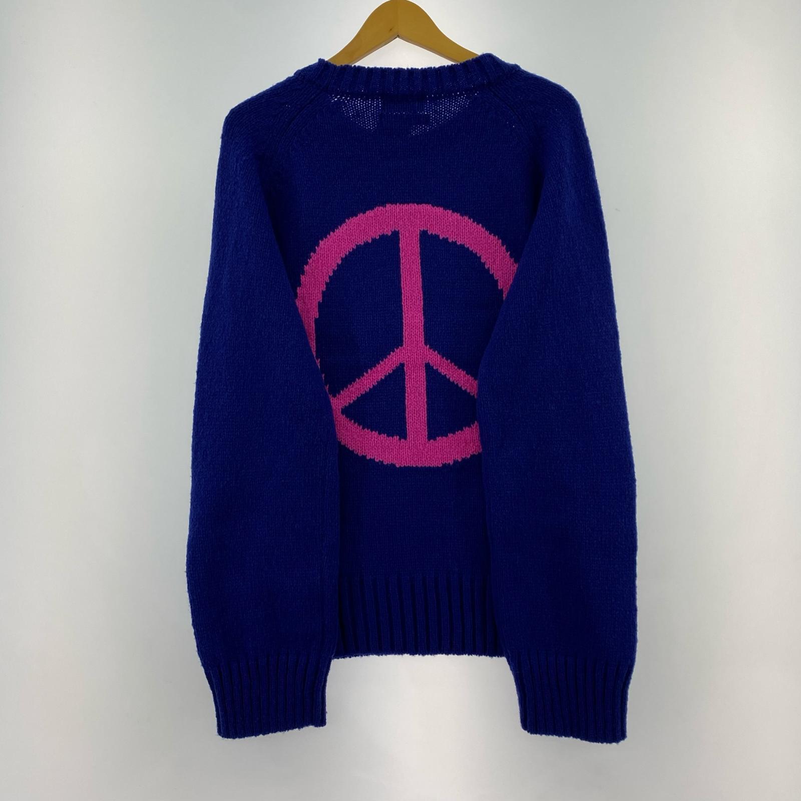 ニット Peace Symbol Knit 1 ブルー