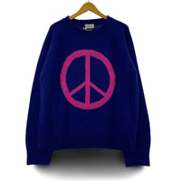 ニット Peace Symbol Knit 1 ブルー
