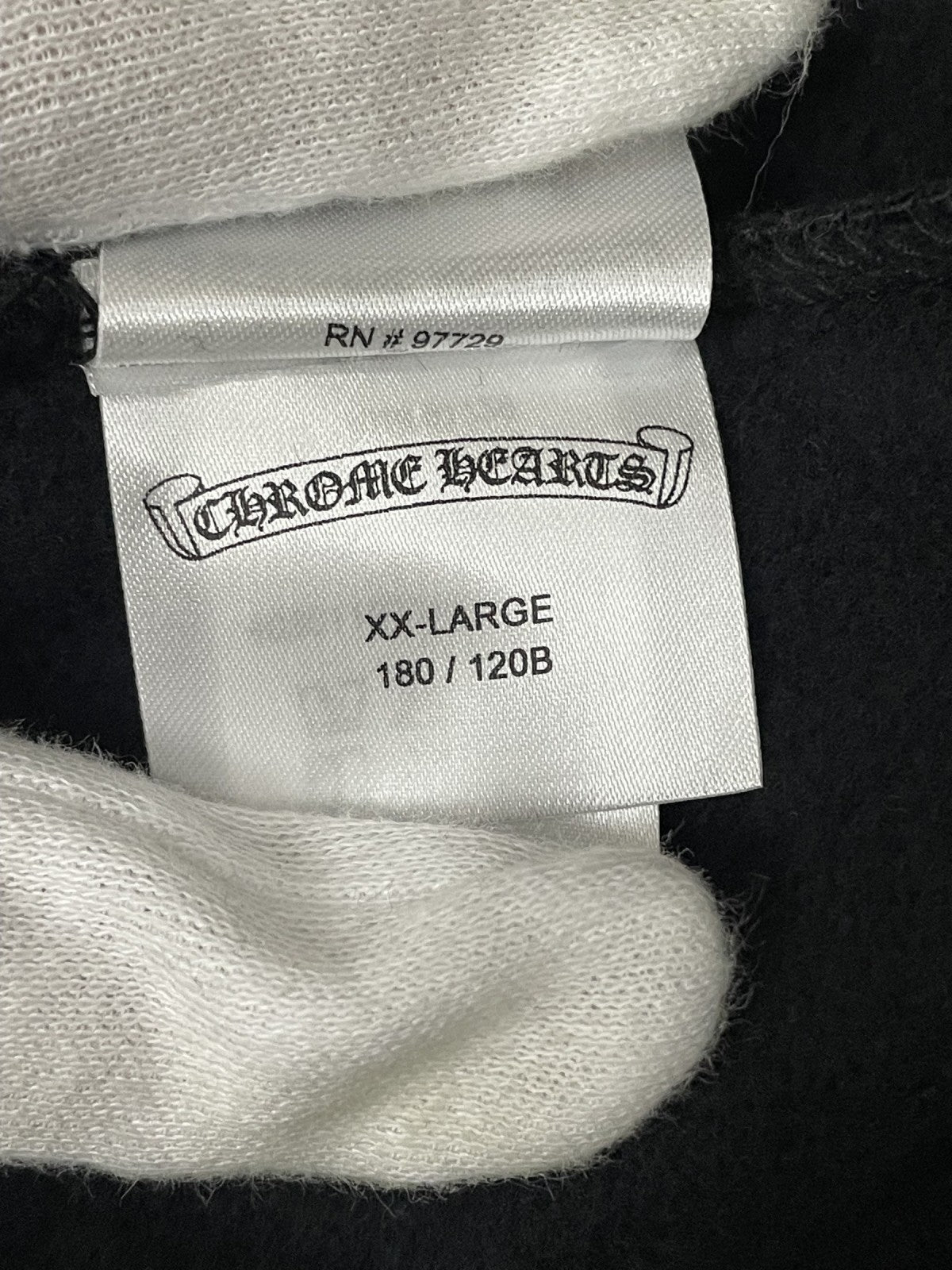 パーカー CHROME HEARTS SWTSHRT HD ZIP バーティカル アームロゴジップパーカー XXL 黒