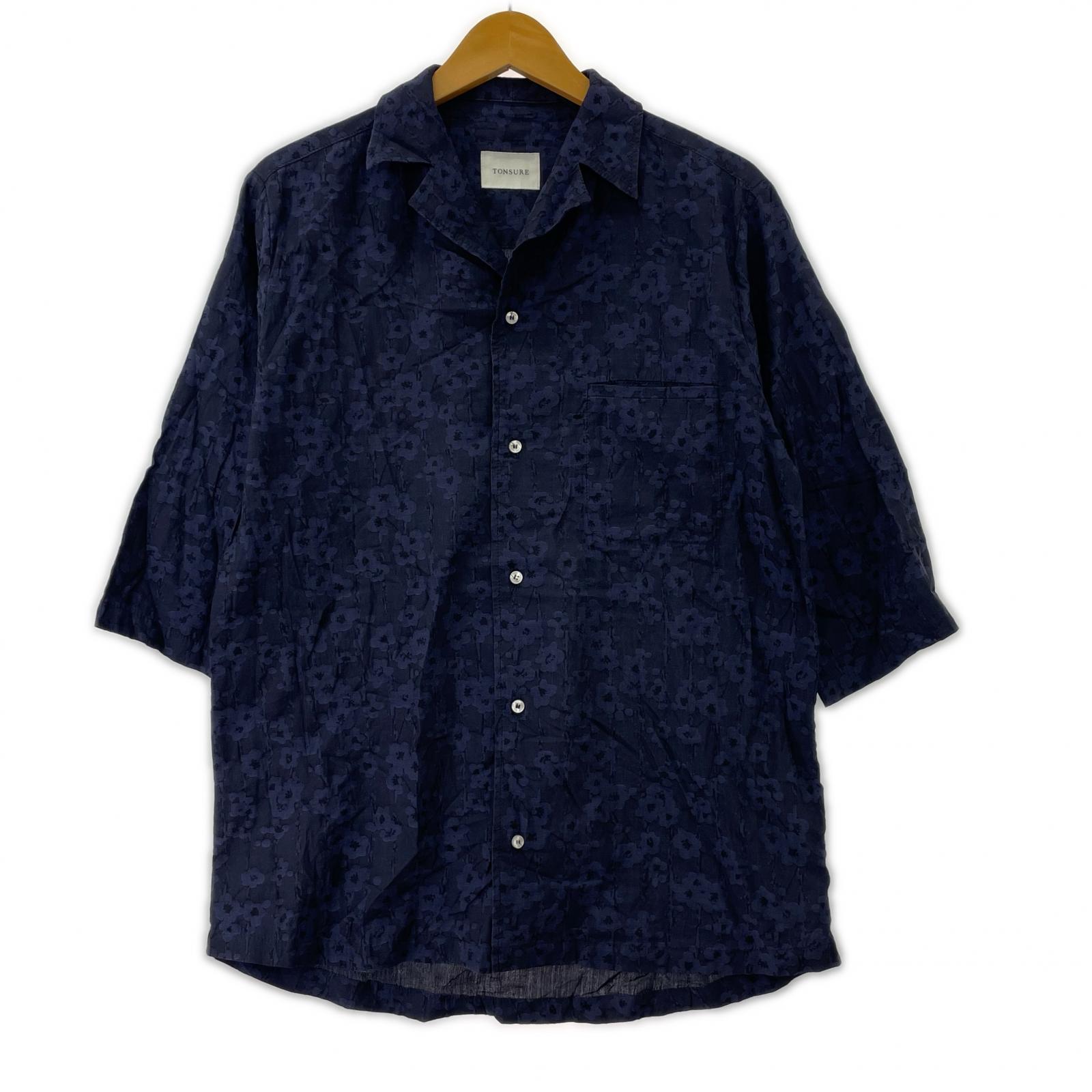 半袖シャツ SS BOWLING SHIRT 46 ネイビー