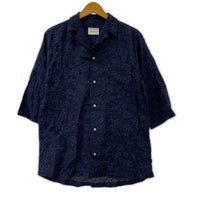 半袖シャツ SS BOWLING SHIRT 46 ネイビー