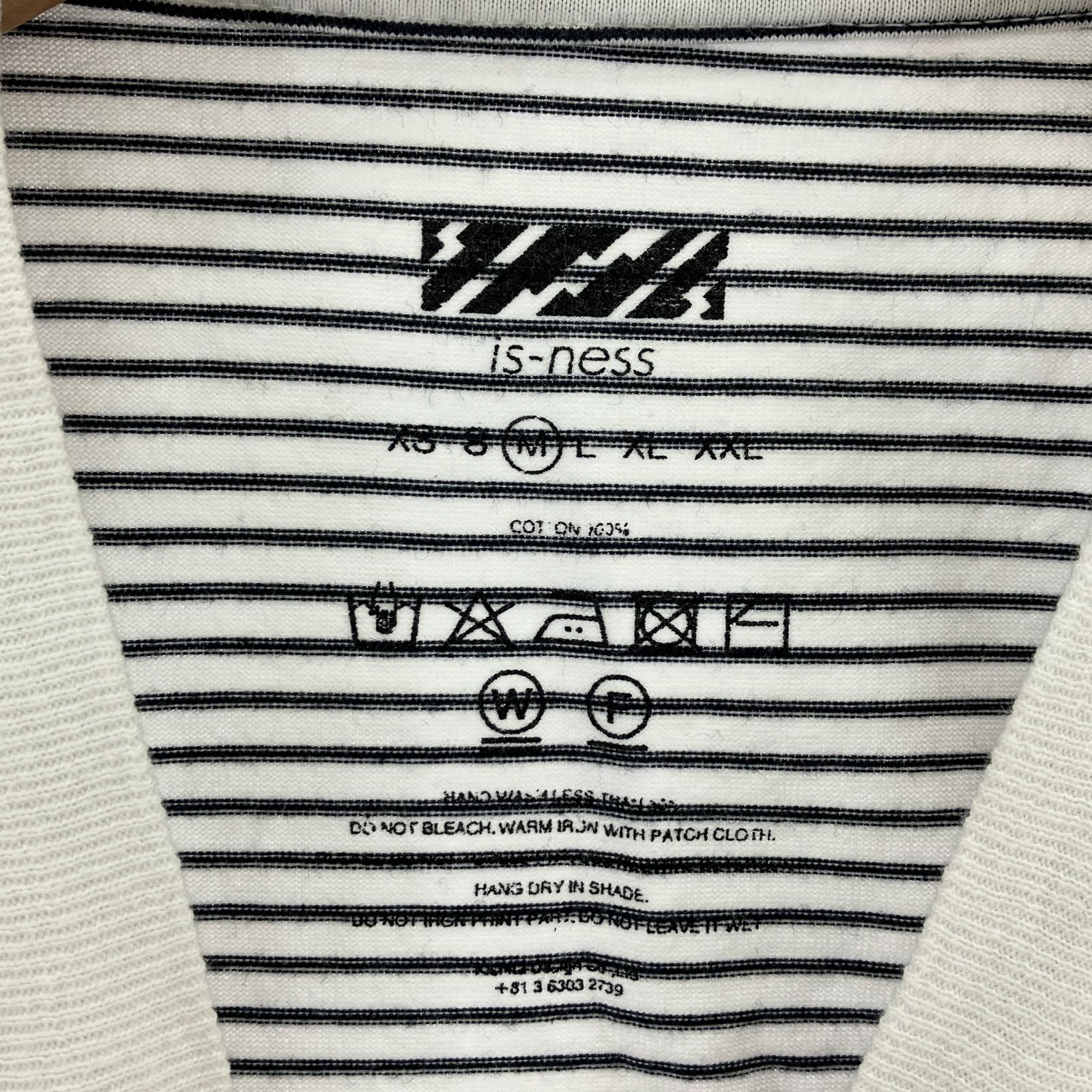 半袖Tシャツ バルーンボーダー M ホワイト