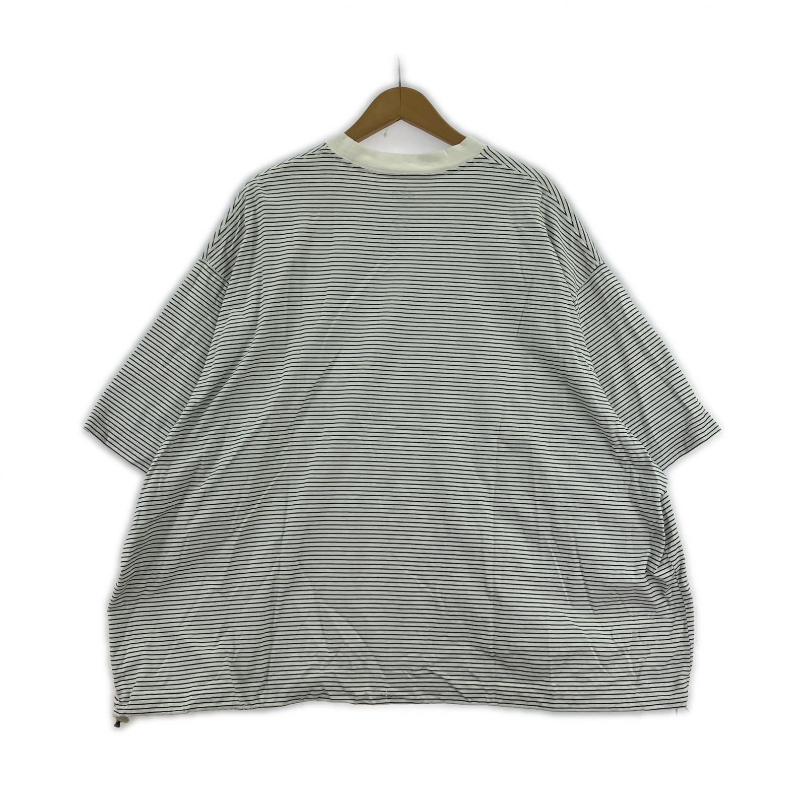 半袖Tシャツ バルーンボーダー M ホワイト
