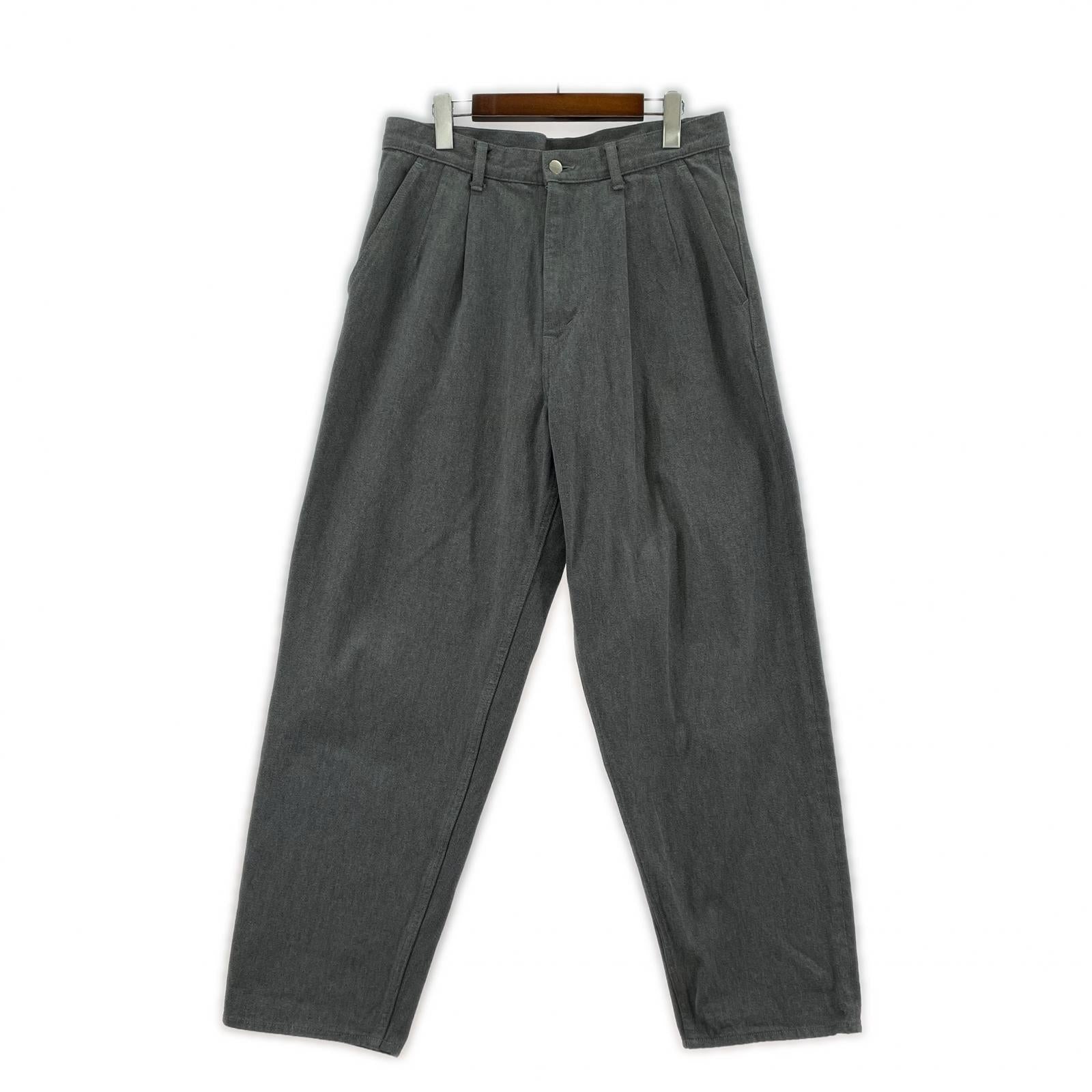 デニムパンツ Colorfast Denim Two Tuck Tapered Pants 2 グレー