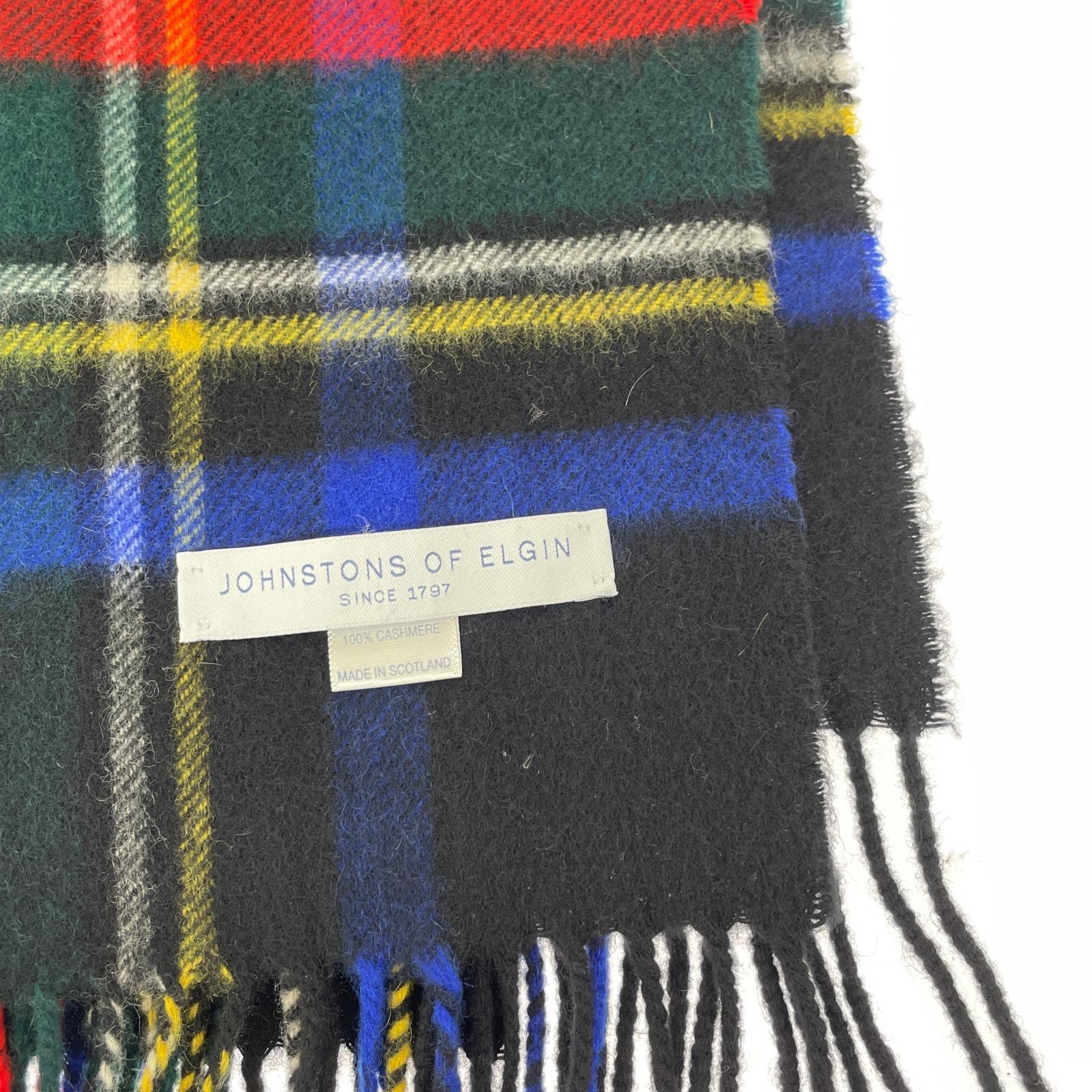 その他アクセサリー JOHNSTONS OF ELGIN カシミヤ ストール マルチカラー