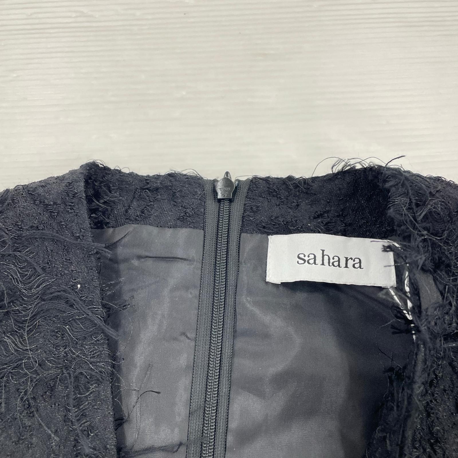 ワンピース sahara Cut Jacquard Laceup Dress F ブラック ブラック