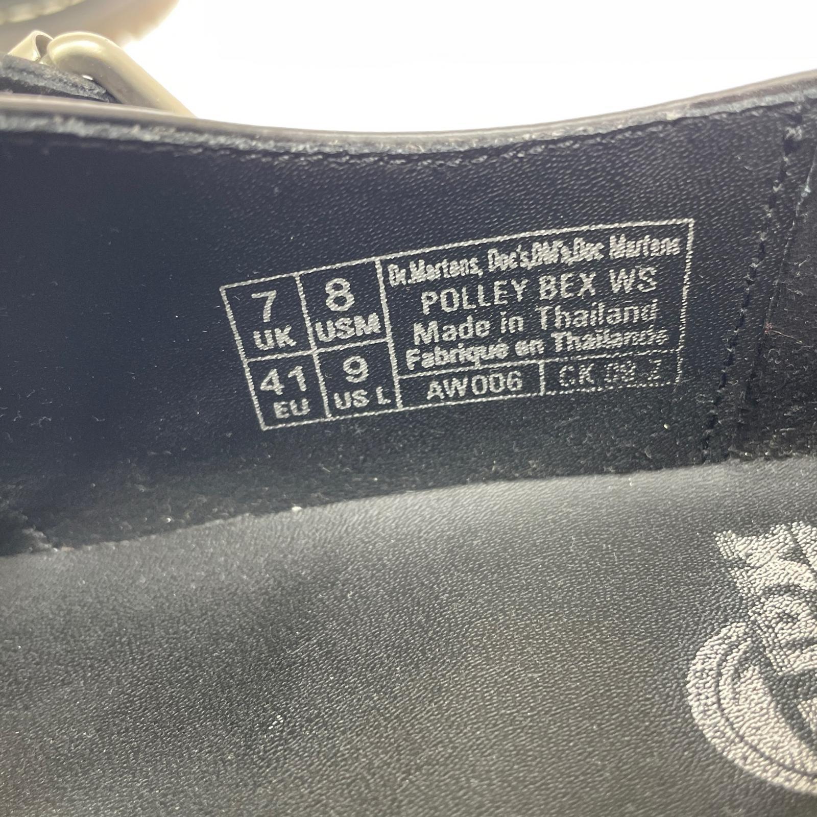 シューズ POLLEY BEX (UK7) 黒 25.5cm (US7 1/2 UK7 EU41) ブラック