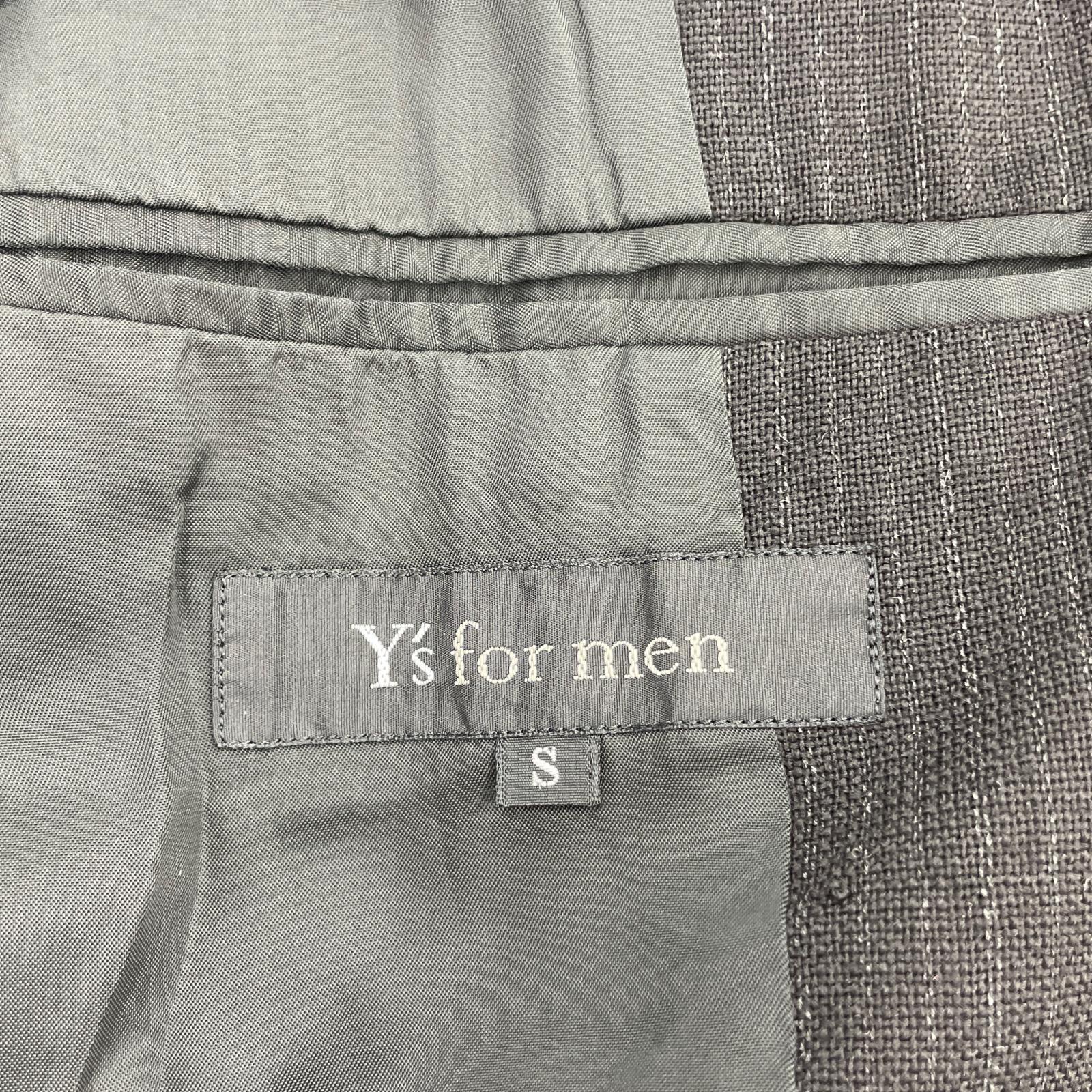 テーラードジャケット Y’s for men 1B ストライプテーラードジャケット S 黒 S ブラック