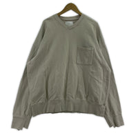 スウェット stein DIVIDE SLEEVE V NECK SWEAT LS グレー グレー