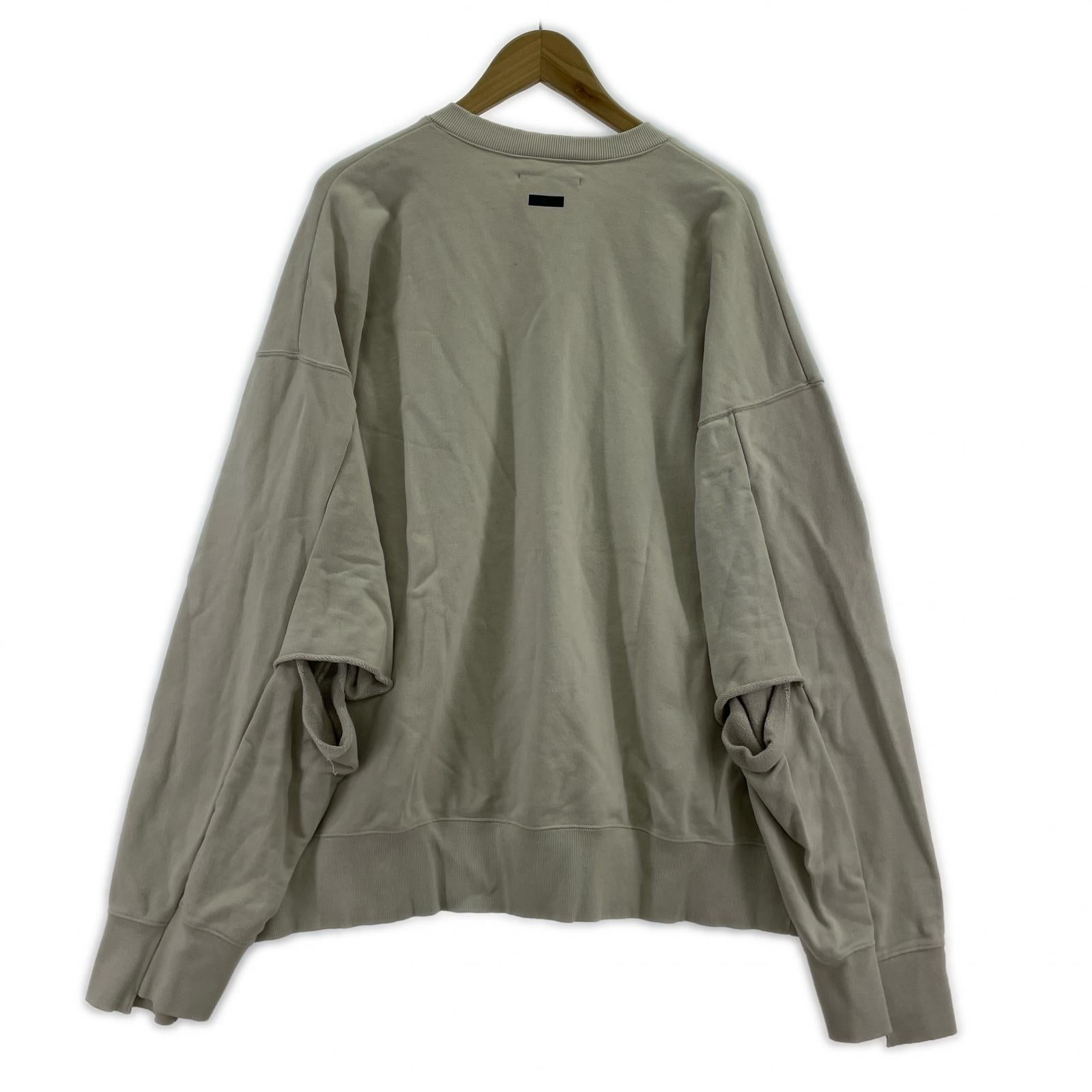 スウェット stein DIVIDE SLEEVE V NECK SWEAT LS グレー グレー