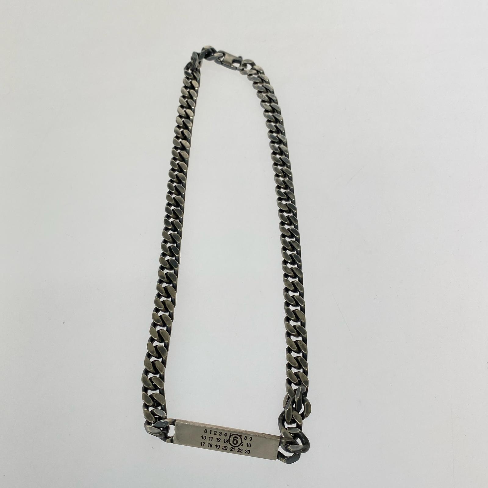 ネックレス MM6 カレンダー 喜平 IDネックレス シルバー