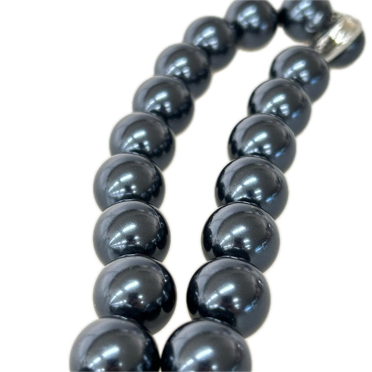 ネックレス 黒真珠 13mm ブラック