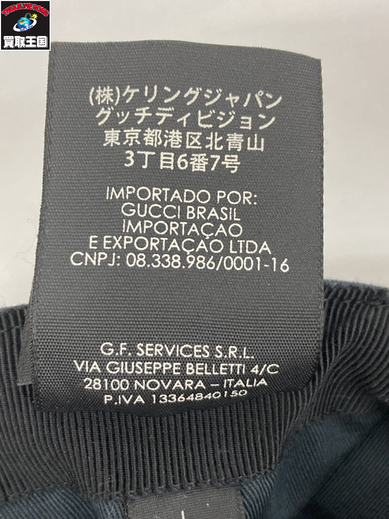 GUCCI エンブロイダリー コットン ベースボールキャップ 19AW