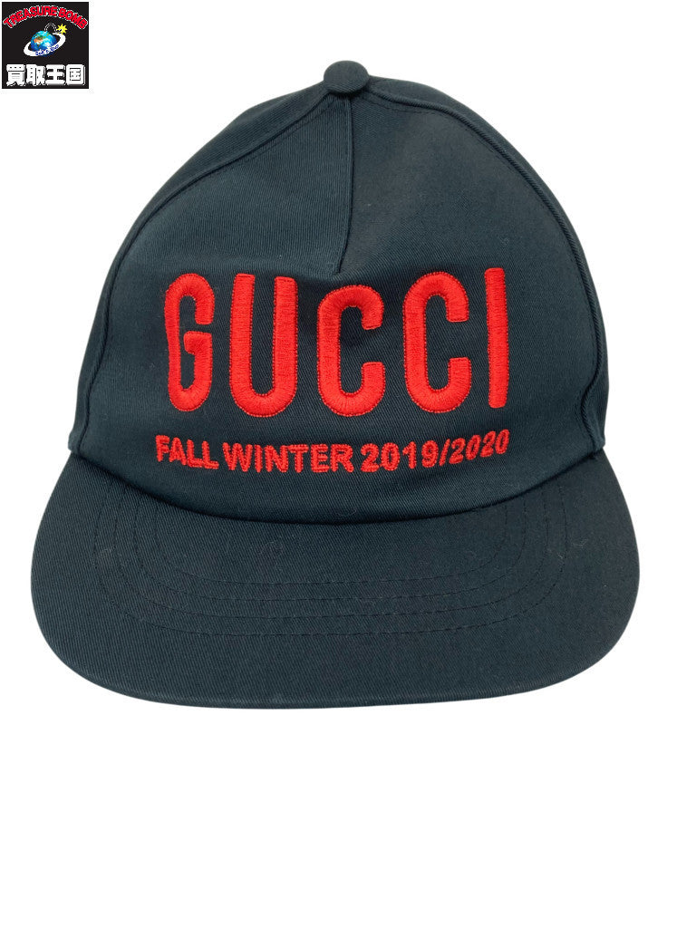 GUCCI エンブロイダリー コットン ベースボールキャップ 19AW
