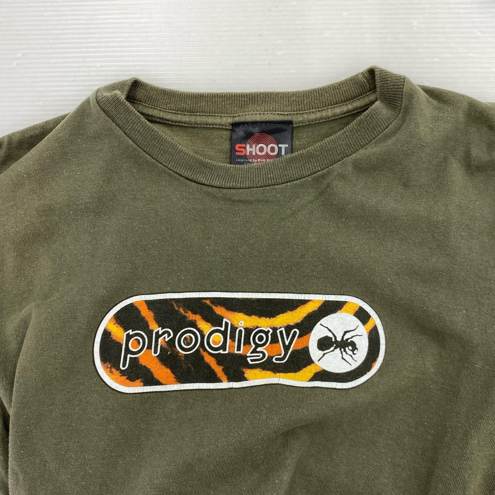 半袖Tシャツ 90s SHOOTタグ prodigy プリントTee 緑 S グリーン
