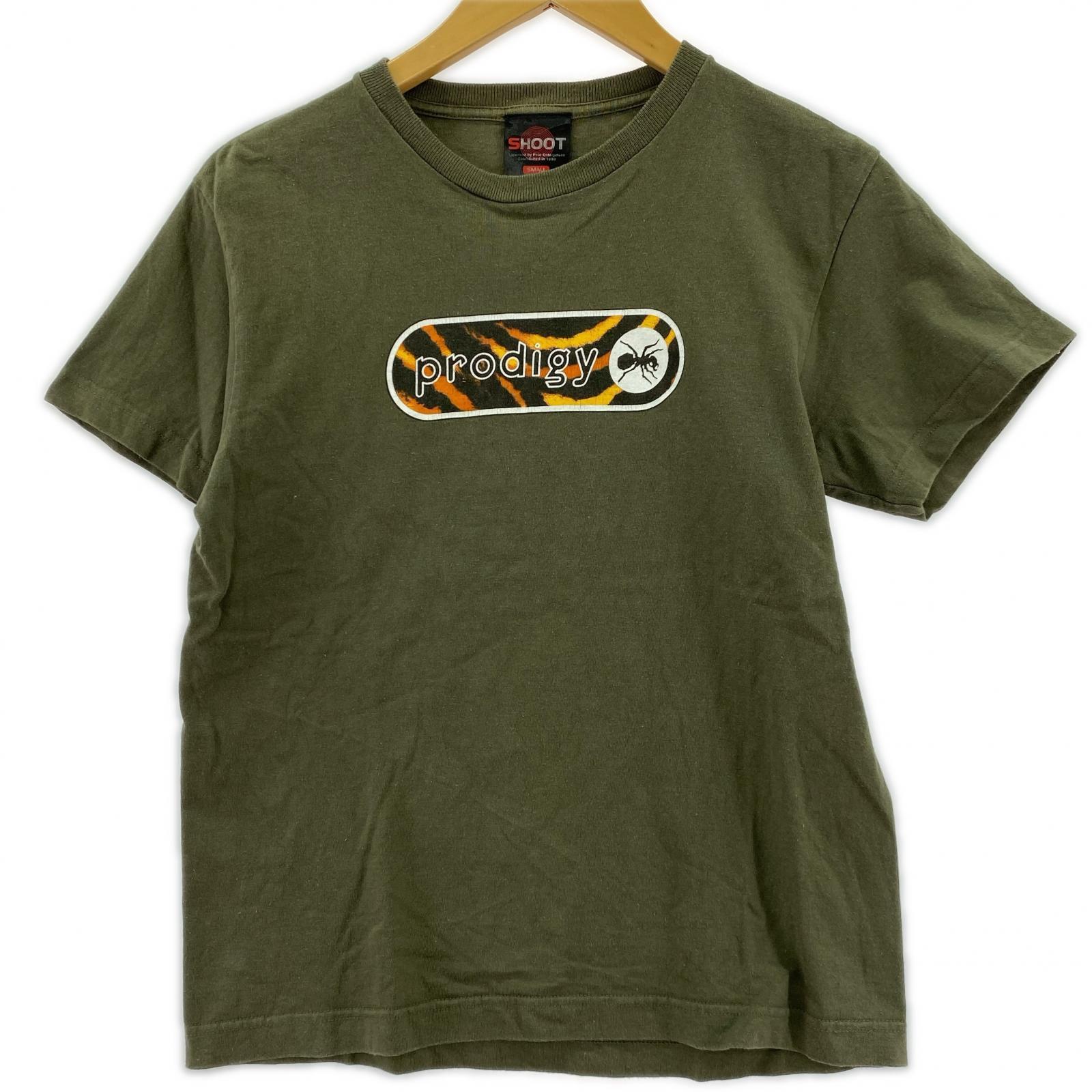 半袖Tシャツ 90s SHOOTタグ prodigy プリントTee 緑 S グリーン