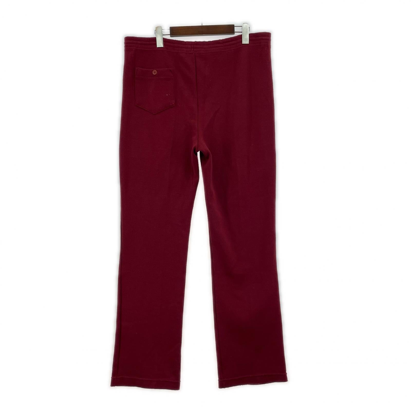 パンツ 70s スウェットパンツ 赤 L レッド