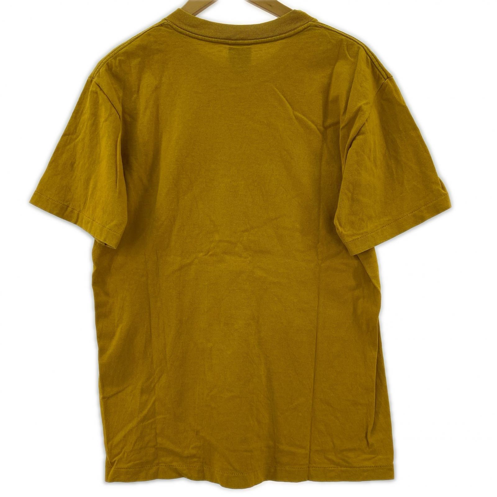 半袖Tシャツ 90s 紺タグ S/S モザイクロゴTee マスタード M M
