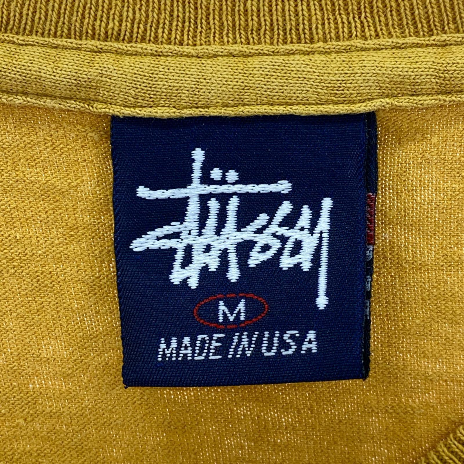 半袖Tシャツ 90s 紺タグ S/S モザイクロゴTee マスタード M M