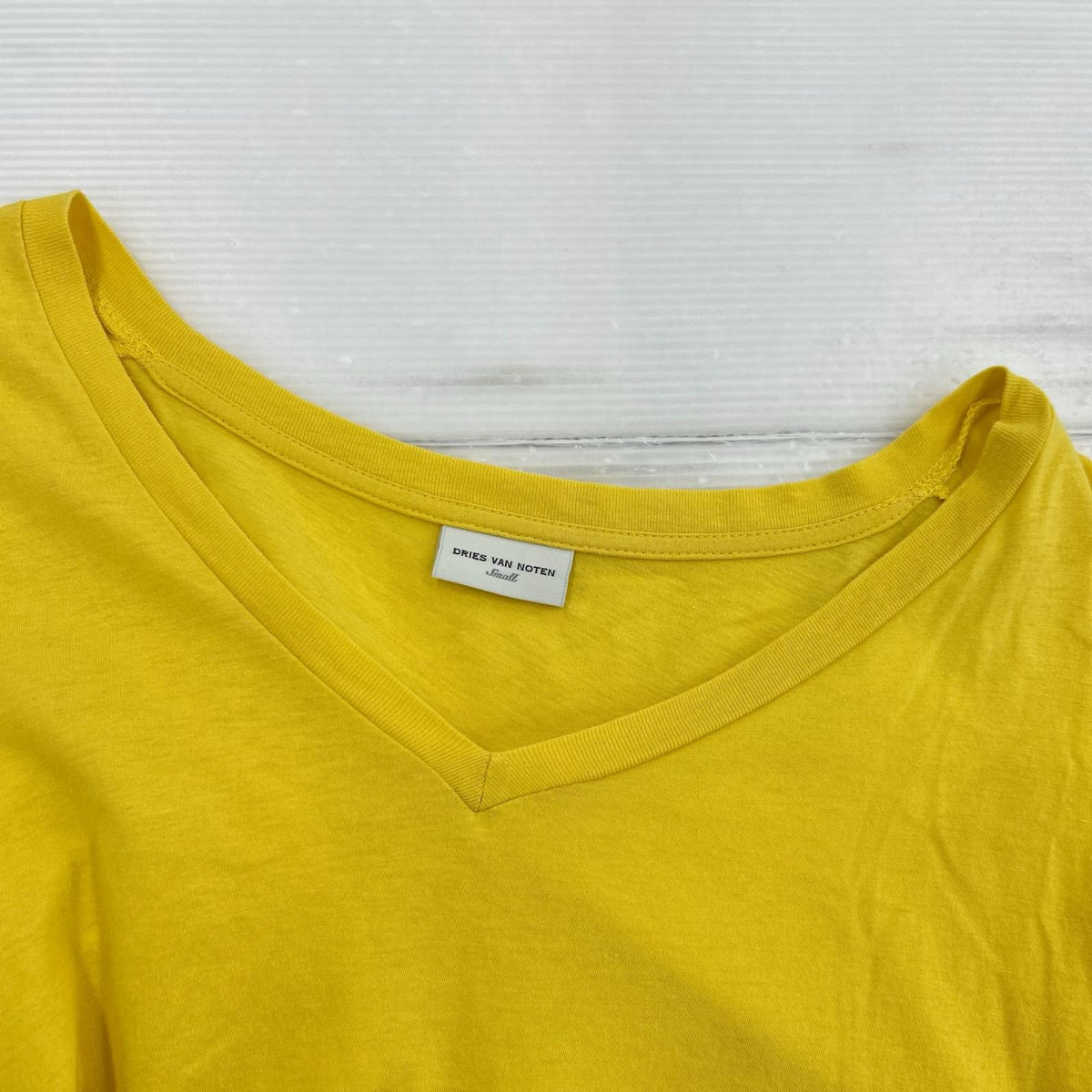 半袖Tシャツ 5分袖ドルマンスリーブカットソー 黄 S S