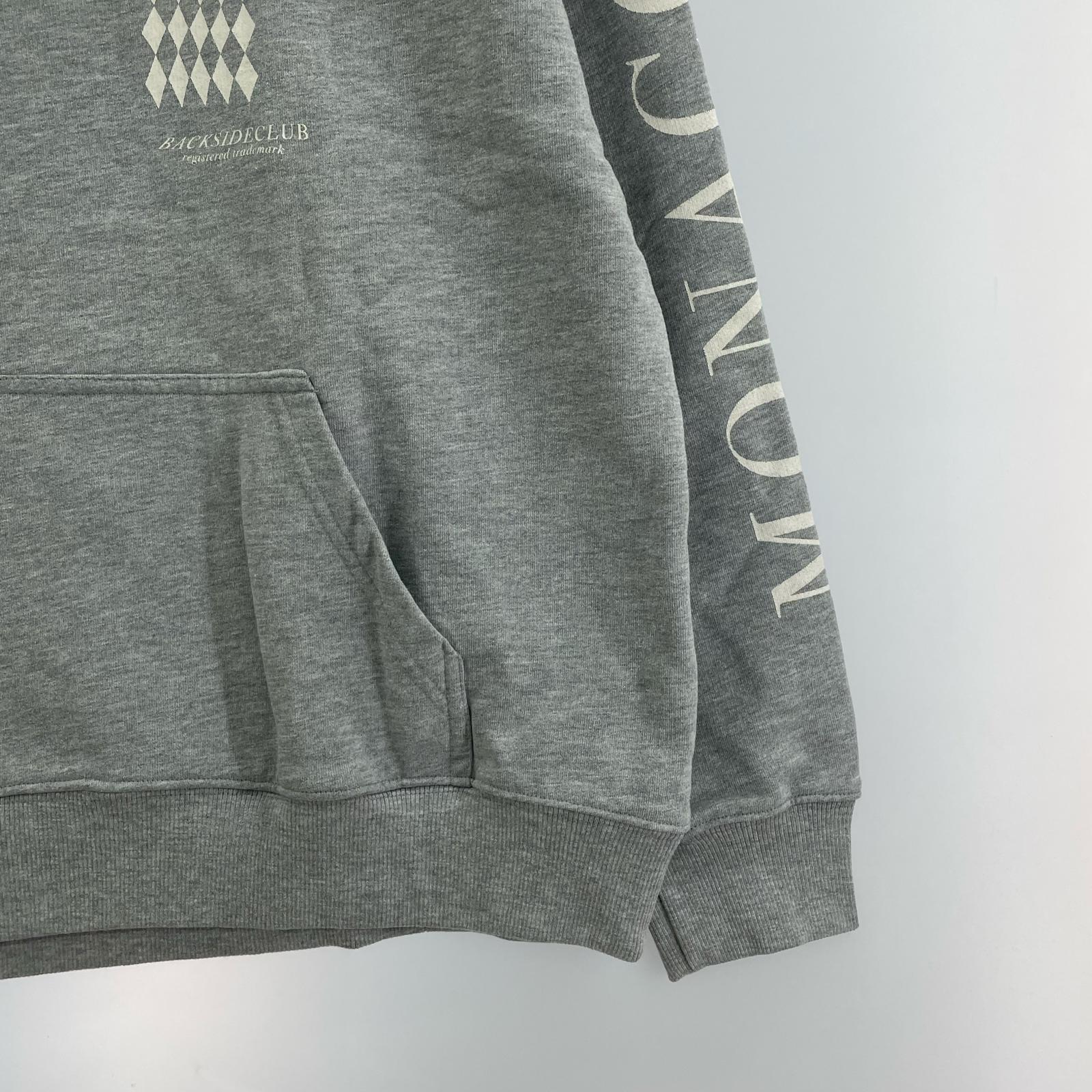 パーカー backside club HOW 734 ARCH GREY POパーカー L グレー グレー