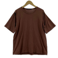 半袖Tシャツ LIMI feu 72/2 C SINGLE JERSEY A AH SLIT Tee ブラウン