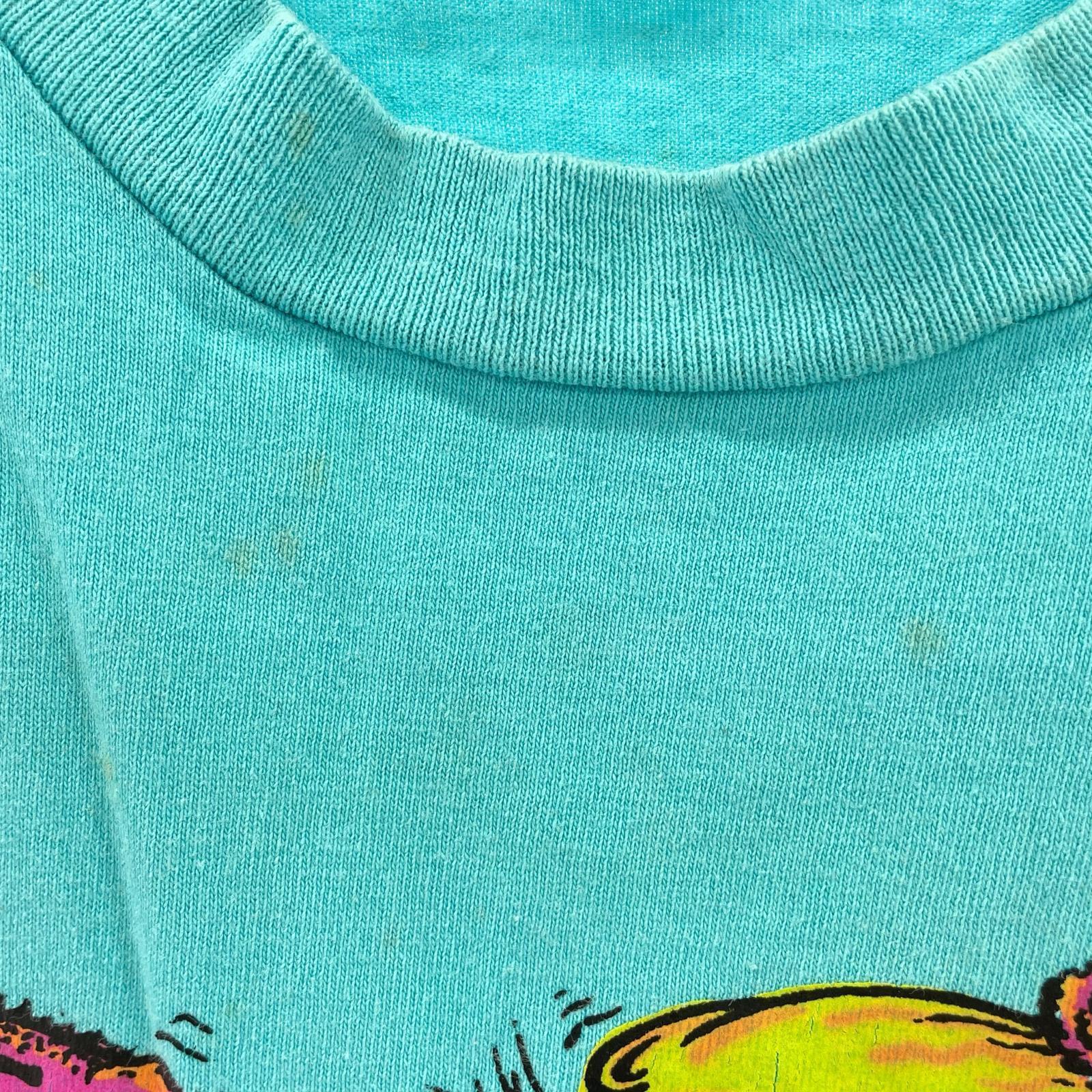 半袖Tシャツ 90s USA製 RATS HOLE Tシャツ(M) ターコイズ M