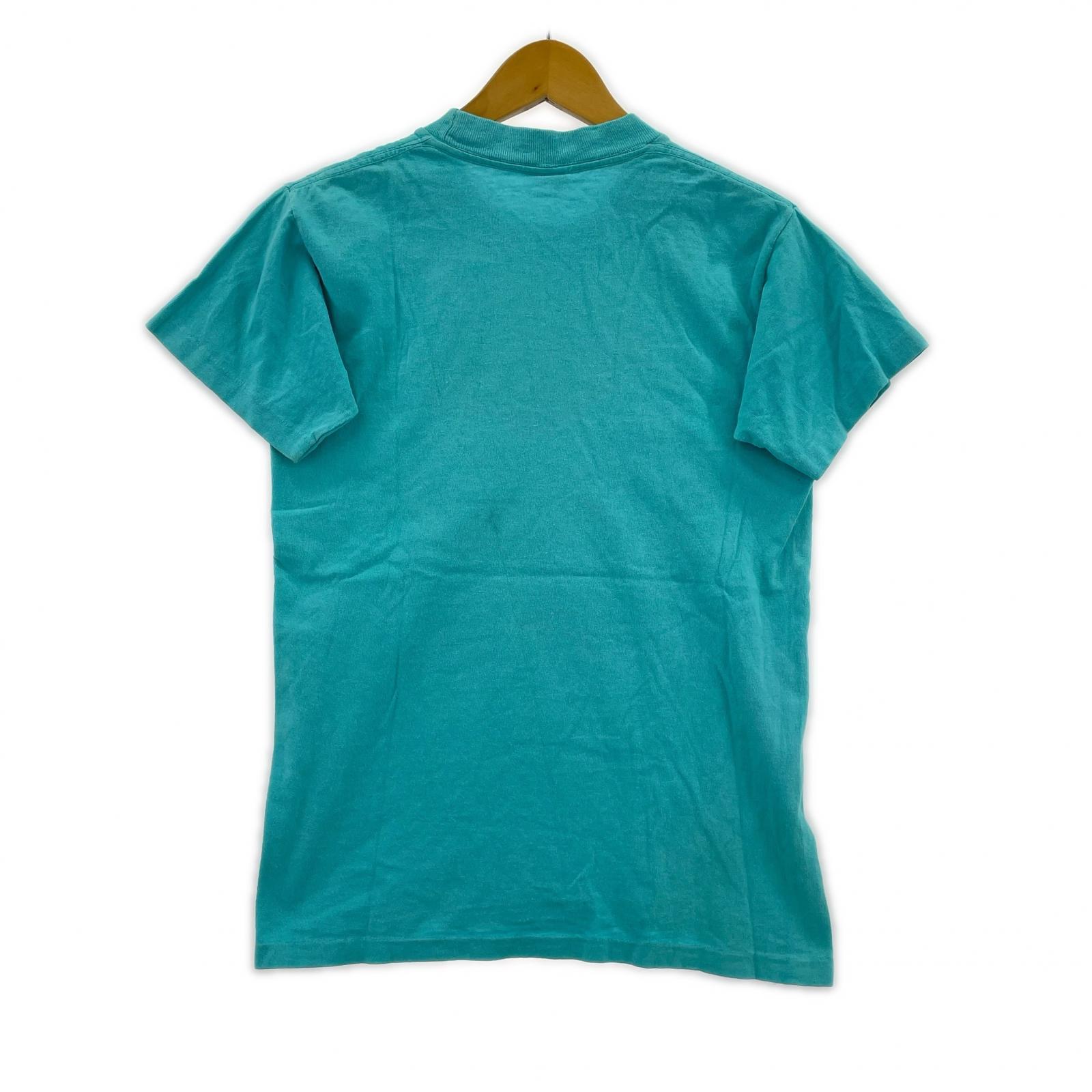 半袖Tシャツ 90s USA製 RATS HOLE Tシャツ(M) ターコイズ M