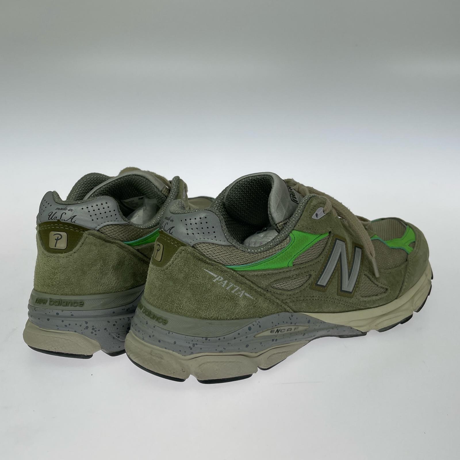 スニーカー Petta 990V3 Keep Your Family Close Olive 29.5cm (US11 1/2 UK11 EU49) カーキ