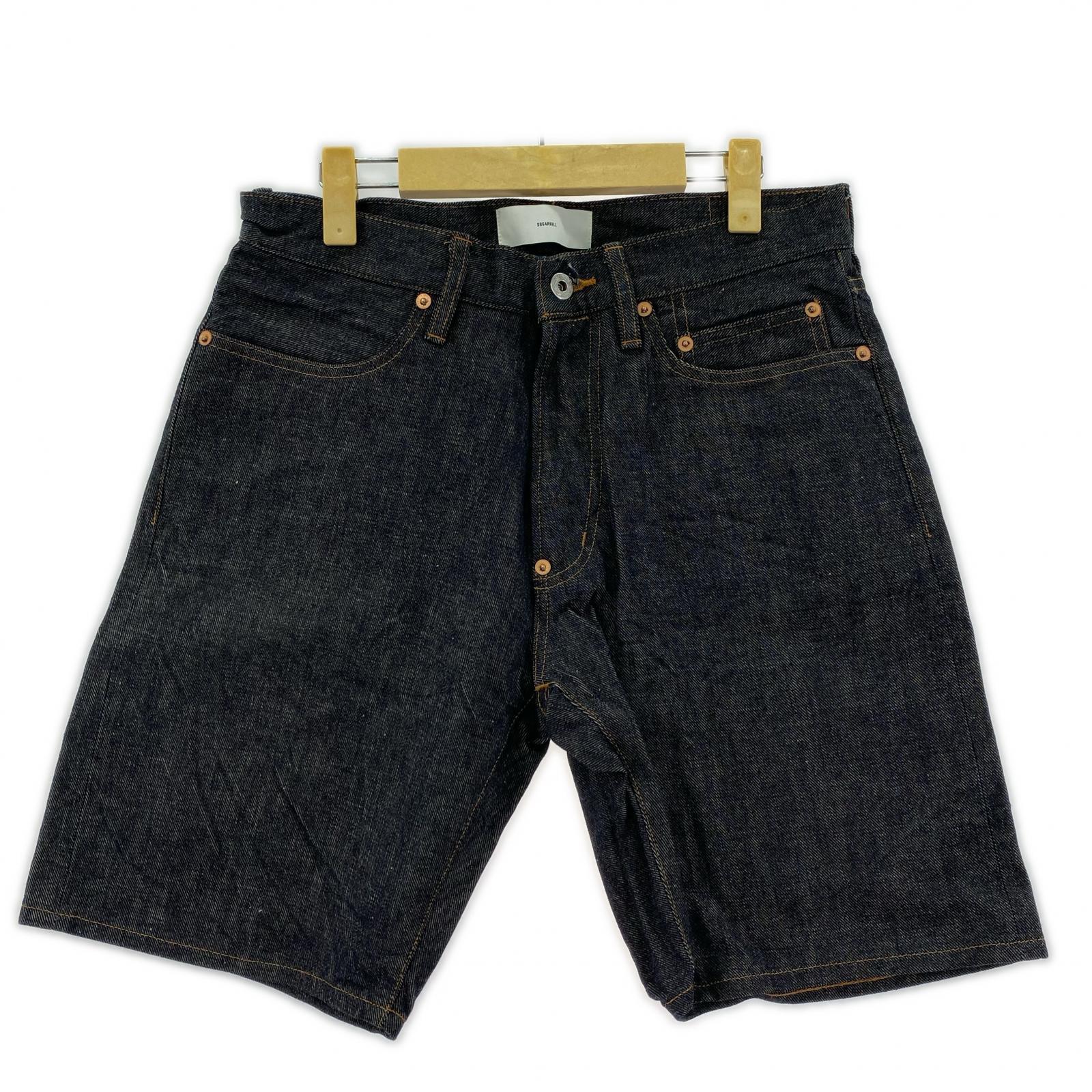 デニムパンツ DENIM SHORT TROUSERS STRAIGHT CUT (W30)