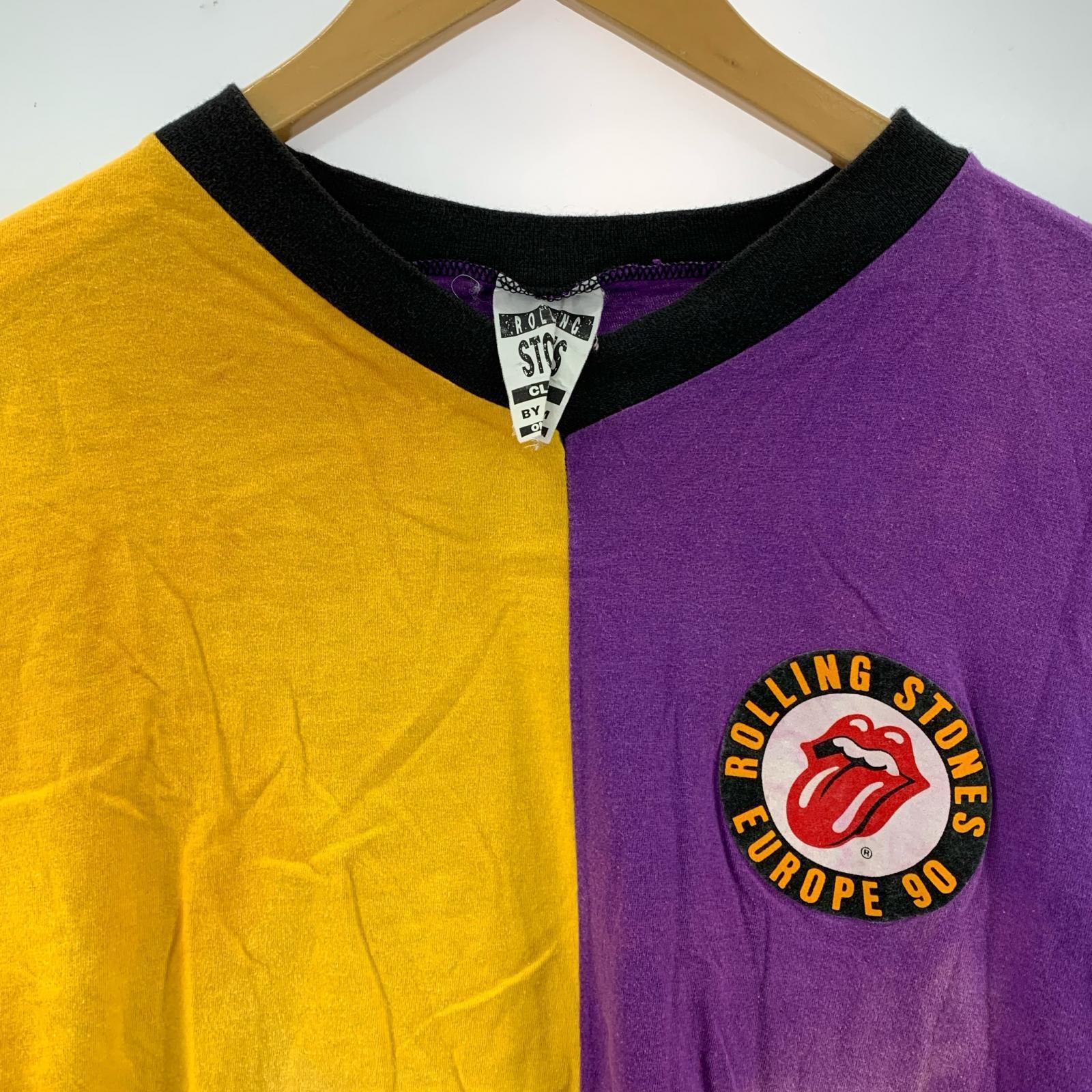 半袖Tシャツ 90s THE ROLLING STONES オフィシャル VネックTシャツ