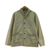 デニムジャケット RRL ウォッシュドセルビッチデニム オーバーシャツ M M ブルー