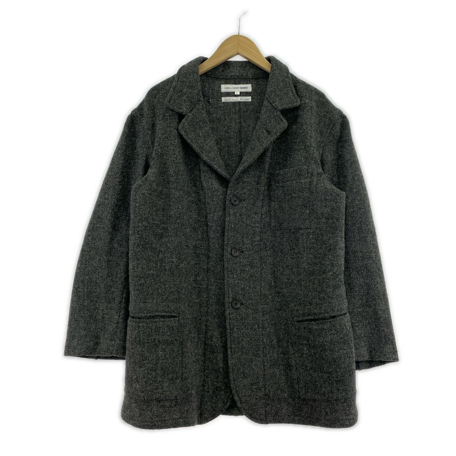 ジャケット SHIRT 3Bテーラードジャケット (L)フランス製 L グレー