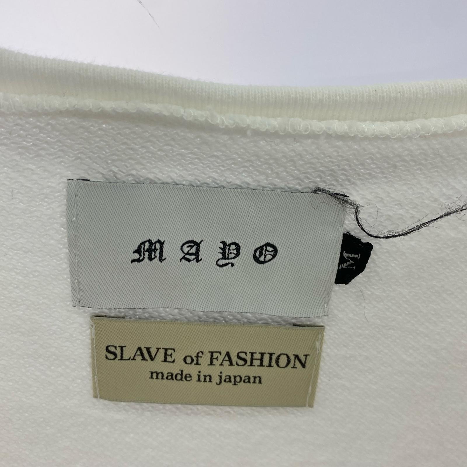 スウェット SLAVE OF MAYO S/Sスウェット 白 (M) M ホワイト