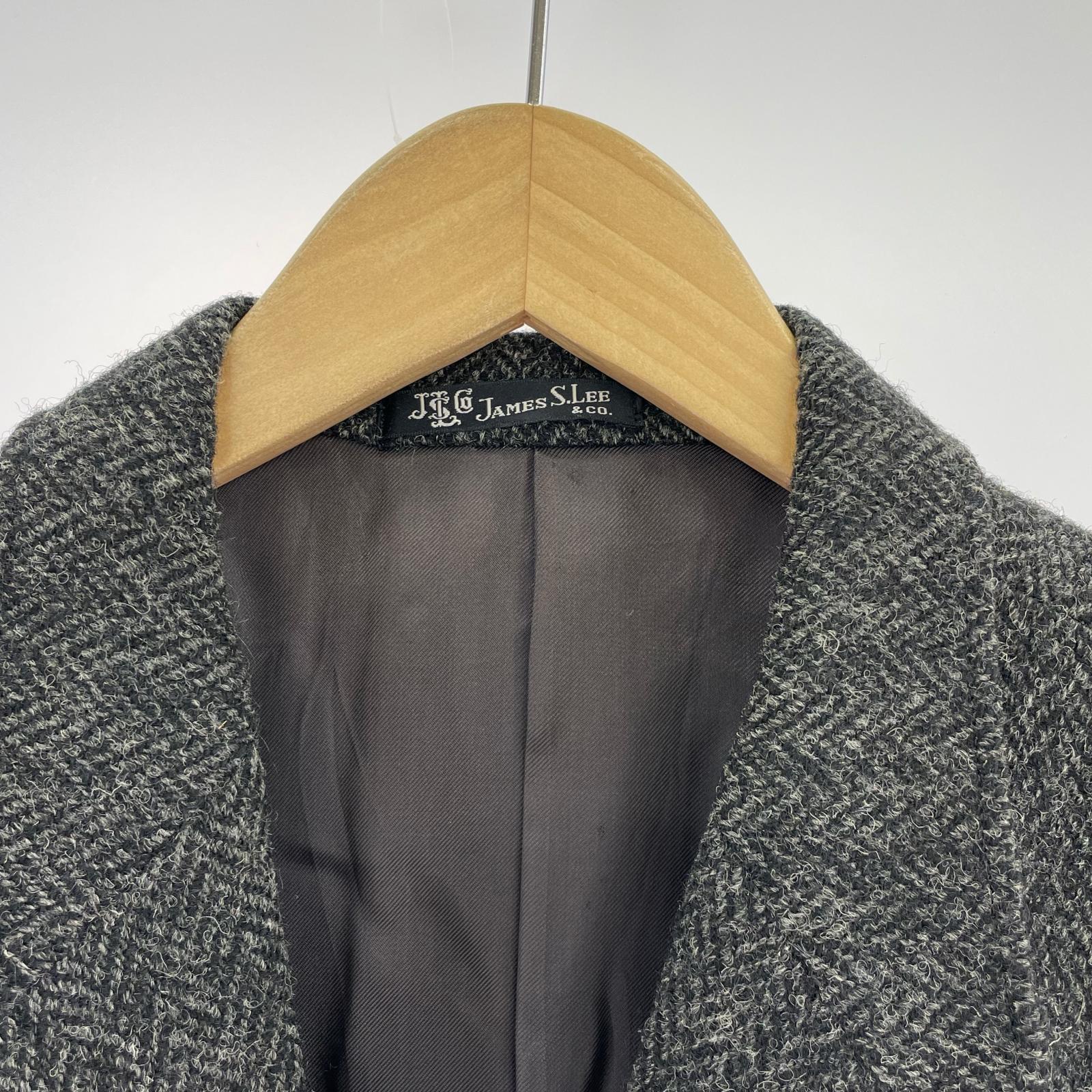その他アウター 60s James S.Lee&co.Harris Tweed ウールチェスター グレー