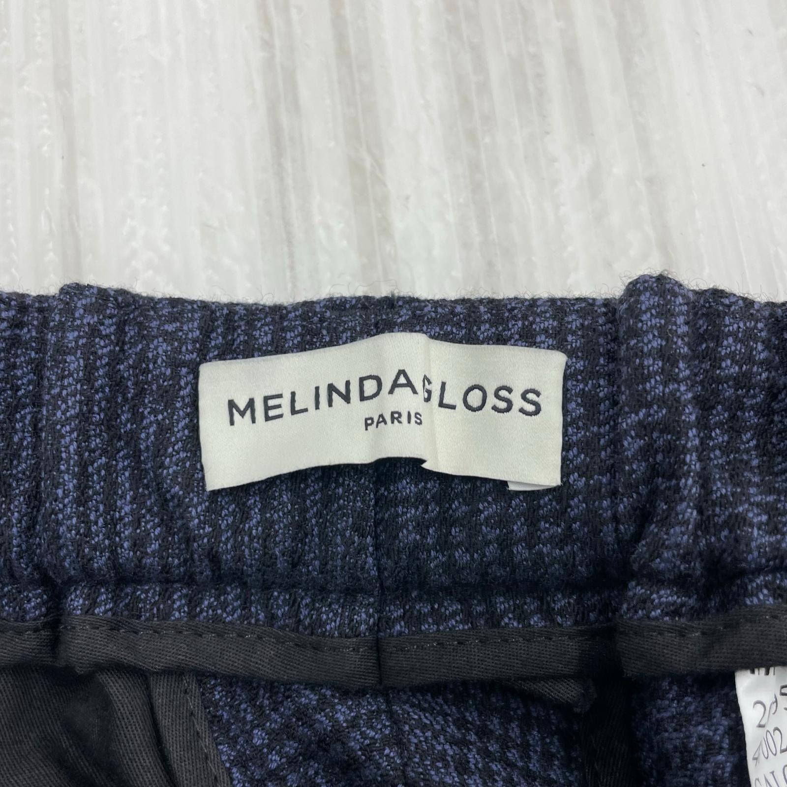 パンツ MELINDA GLOSS チェック 紺