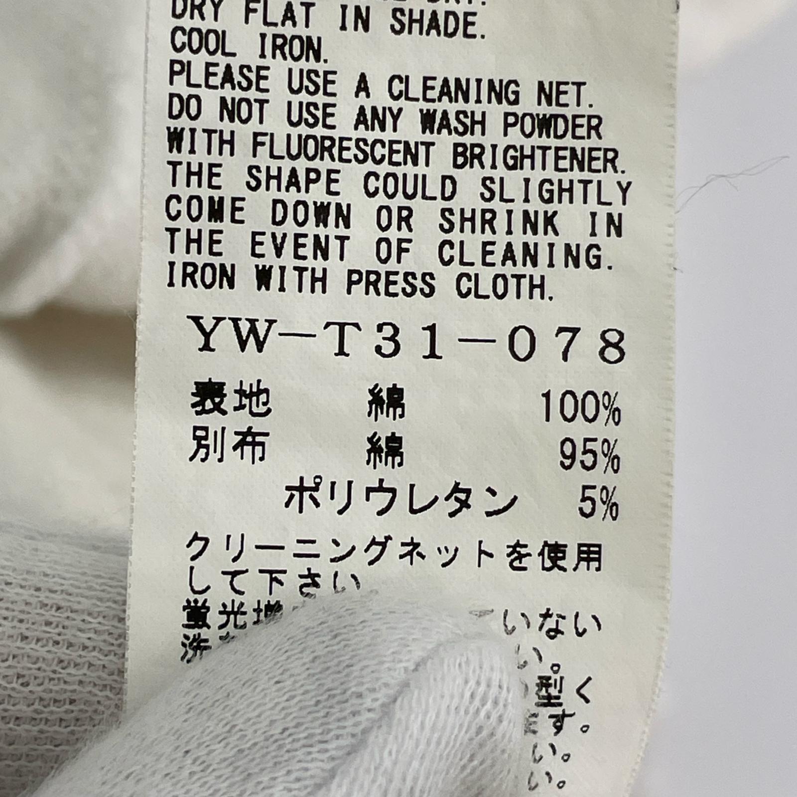 半袖Tシャツ Y`s S/S Tee WHT (2) ホワイト