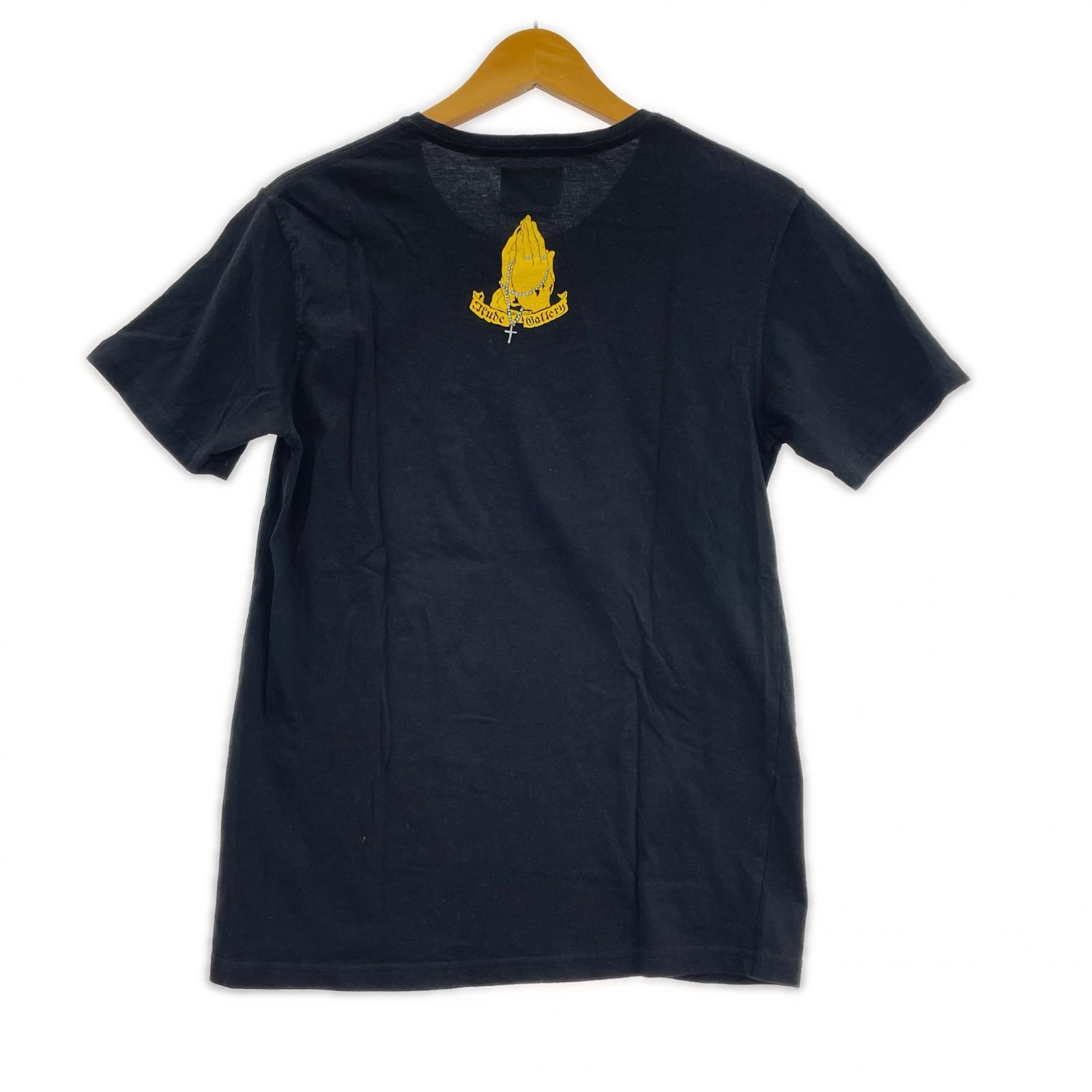 半袖Tシャツ プリントTee ブラック S ブラック